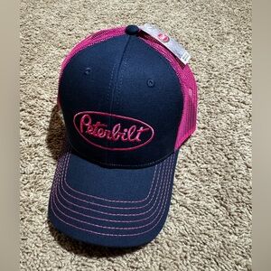 Peterbilt Navy and Pink Women's Trucker Hat NWT